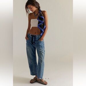 Free People We the Free Moxie pull-on barrel jeans
